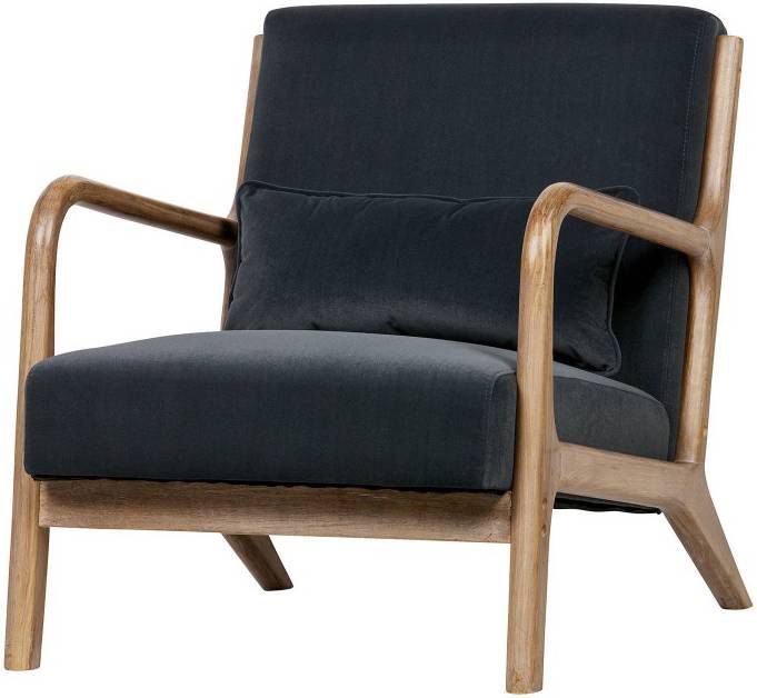 WOOOD Fauteuil 'Mark', kleur Antraciet Meubelmooi.nl